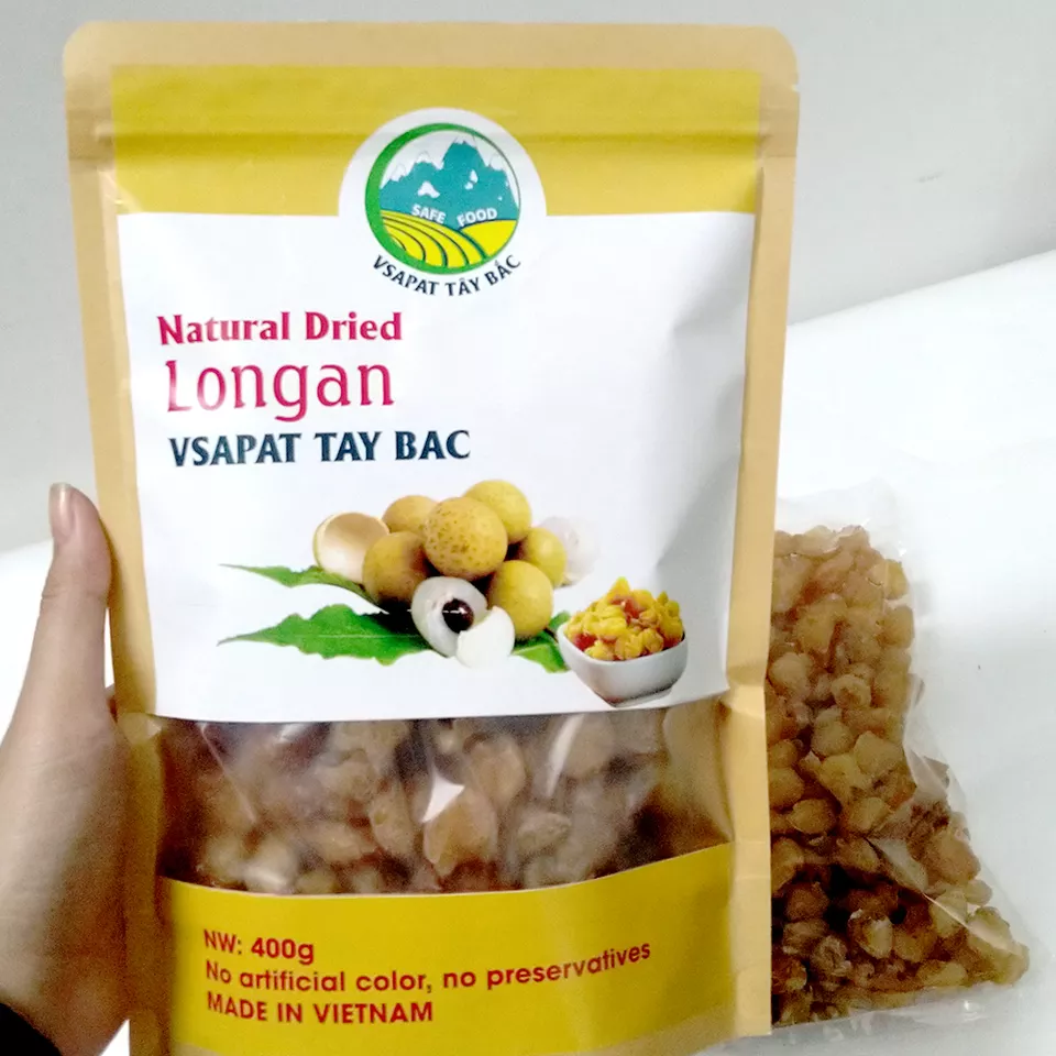 Natural fried Longan - VSAPAT Tay Bac Organic Fruit