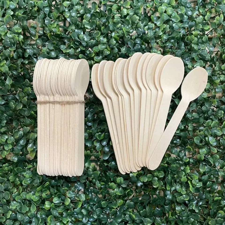 Natural wooden cutlery disposable with spoon fork and knife for US market/disposable wooden cutlery