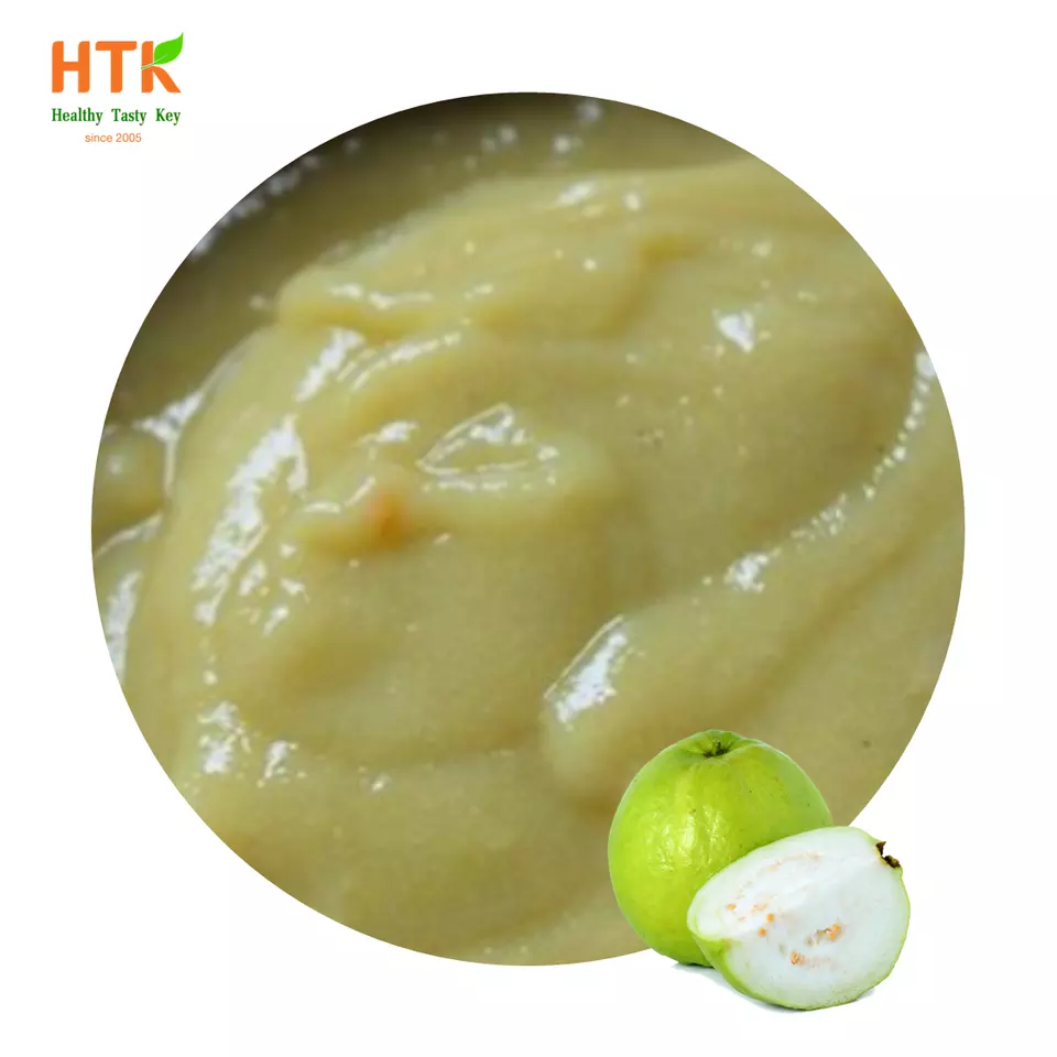 Best Seller TROPICAL WHITE GUAVA PUREE Made In Vietnam 100% Natural from HTK FOODS for Food & Beverage