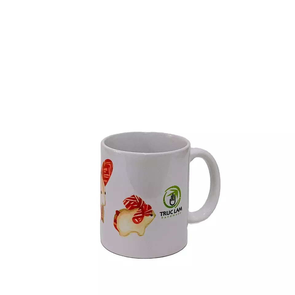 Vietnam Wholesale Product Good Price High Quality Handgrip Custom Pattern Design Ceramic Classic Design Style Coffee Mug