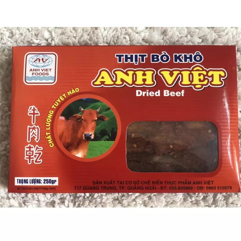 Premium Quality 100% Natural Beef Yummy Sweet 250g Dried Beef Fiber With Traditional Vietnamese Taste