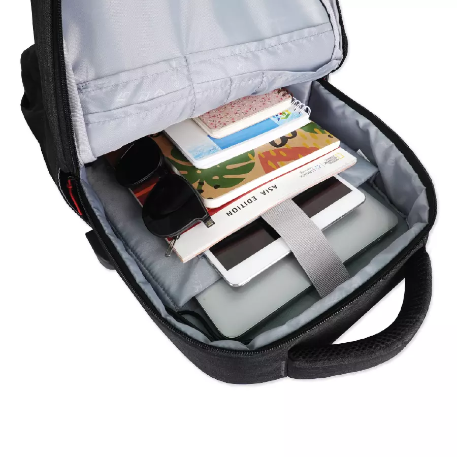 Unisex External Frame Resin Mesh Anti-Theft Soft Handle Laptop Fashionable Zipper Closure USB Charging Backpack