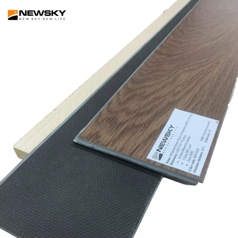 MSPC Vinyl flooring Click Locking Melamine SPC Rigid core with Competitive price anti-slip pvc flooring new product