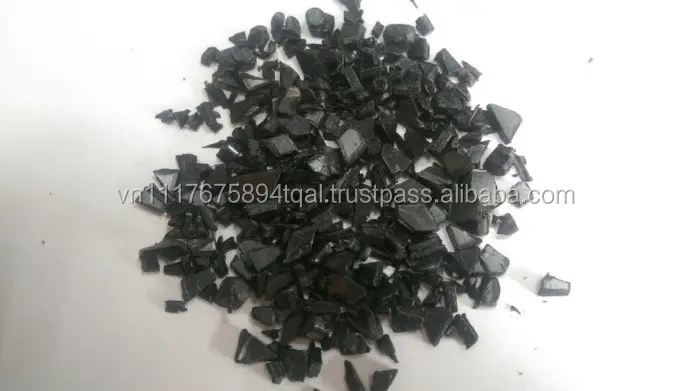 Crushing PC + ABS Polycarbonate + acrylonitrile butadiene styrene black granules