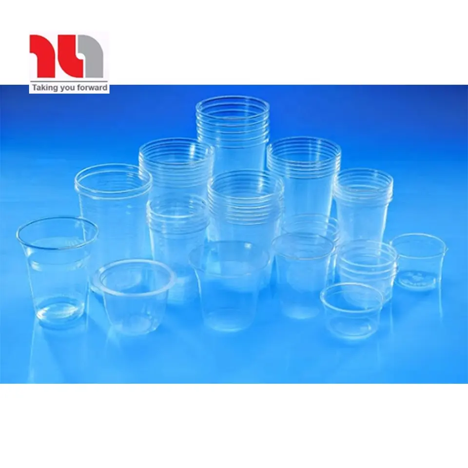 Clear Take away Plastic Cup 250 ml 500 ml 330 ml PP PET PS transparent disposable plastic cup with lid