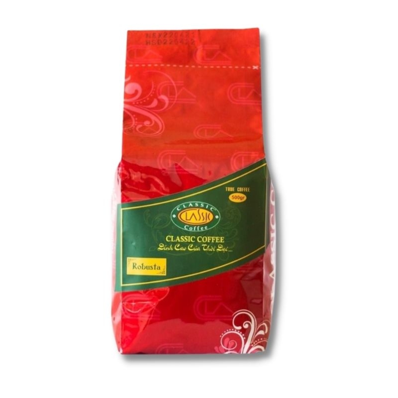 Robusta Gia Lai Classic Coffee Powder 500gr pure, richly roasted, fragrant, used for brewing