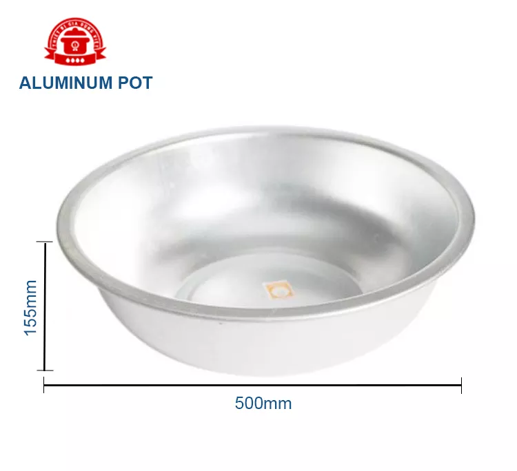 Vietnam Manufacturer Good Price Custom Dimension Aluminum Pot 50cm