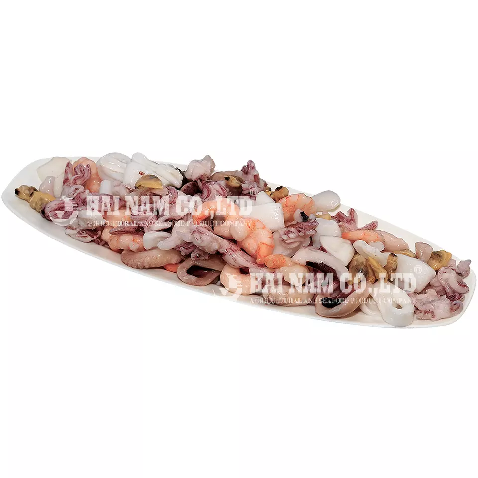 A Grade 2 Years Shelf Life Natural Feature Characteristics Flavor Fresh Cephalopod Frozen Seafood Mix Made In Vietnam