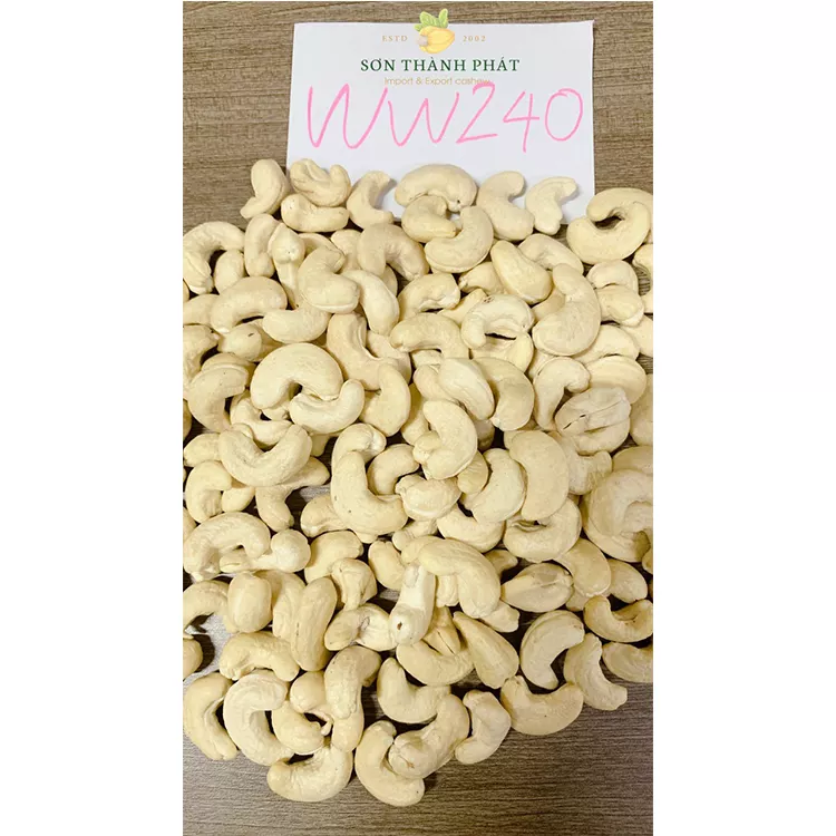 Cashew Nuts Ww240 Good Price Organic Nuts Using For Food ISO HACCP Certification Packaging Carton & Vacuum Pe Vietnam