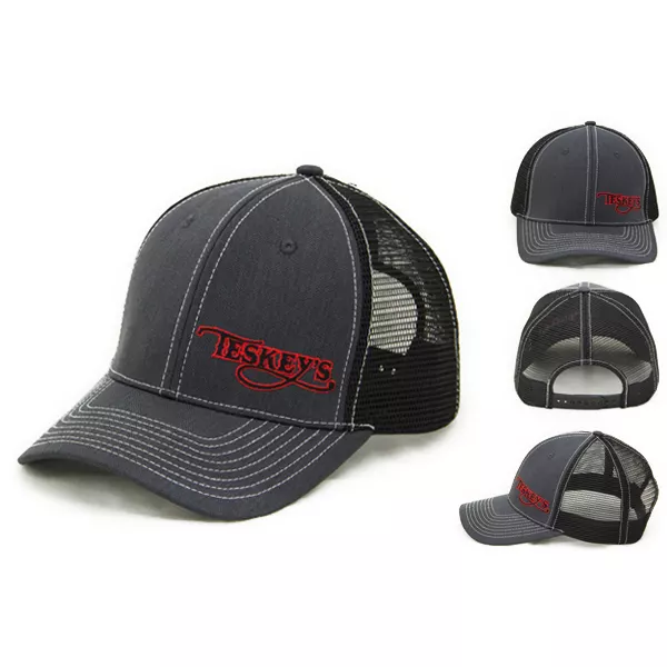 Trucker Teskey 6 Panel Heather Trucker hat ,High Quality Mesh Hats, Custom BaseballCaps