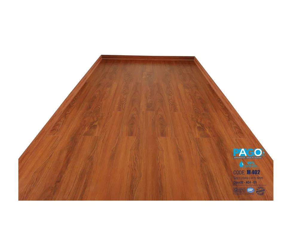 HDF Wood Laminate Flooring Waterproof High Quality 8mm Living Room Modern Click Multilayer Laminate Wood Flooring