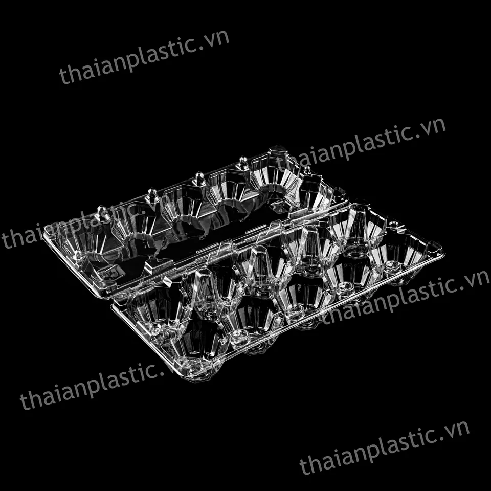 Wholesale transparent Egg tray Plastic chicken egg tray Egg box PET Disposable Factory Price 20 Holes Customised Custom Packing