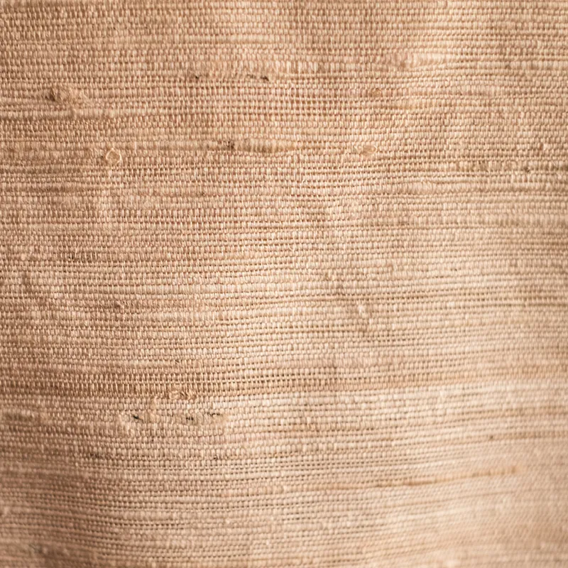 Pure Silk Fabric Tussar , 100% Real Pure Silk, Cream Luxurious Rough Breathable