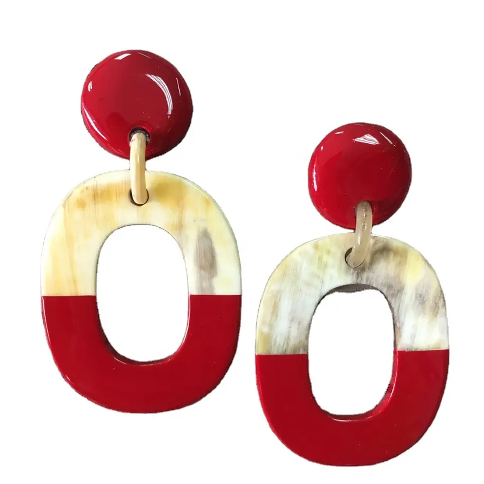 Earrings Jewelry Fashion 2021 For Women Lacquer buffalo horn earring Gift Party