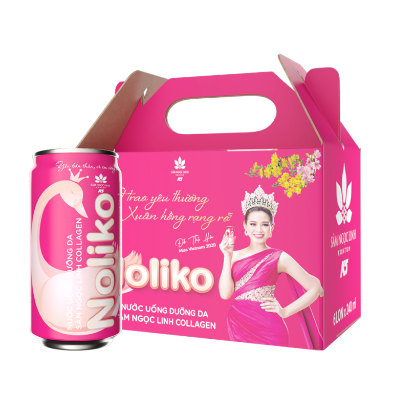 [Pack⁄6 Cans] Ngoc Linh Collagen NOLIKO skin care drink 240ml