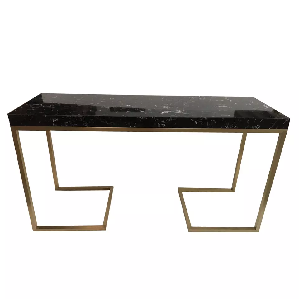 Marble console table with stainless steel STB 4301