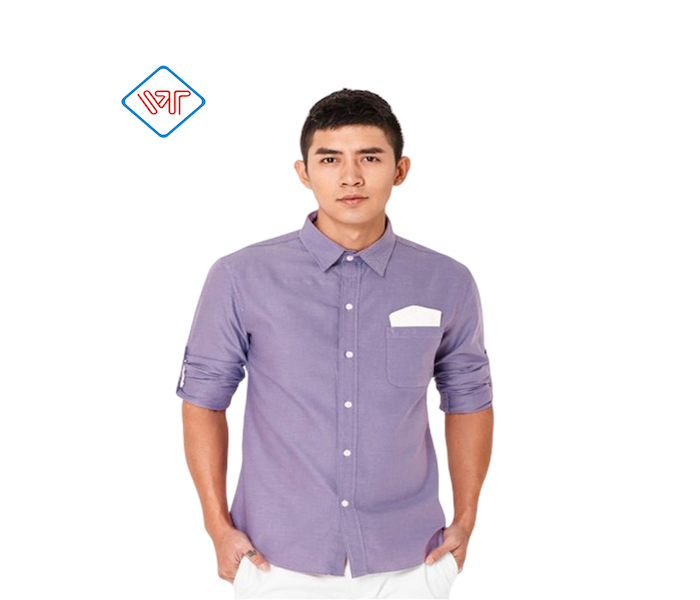 ODM/OEM Men Fashion Regular Long Sleeves Cotton Shirt Turn Down Collar Button Made In Vietnam