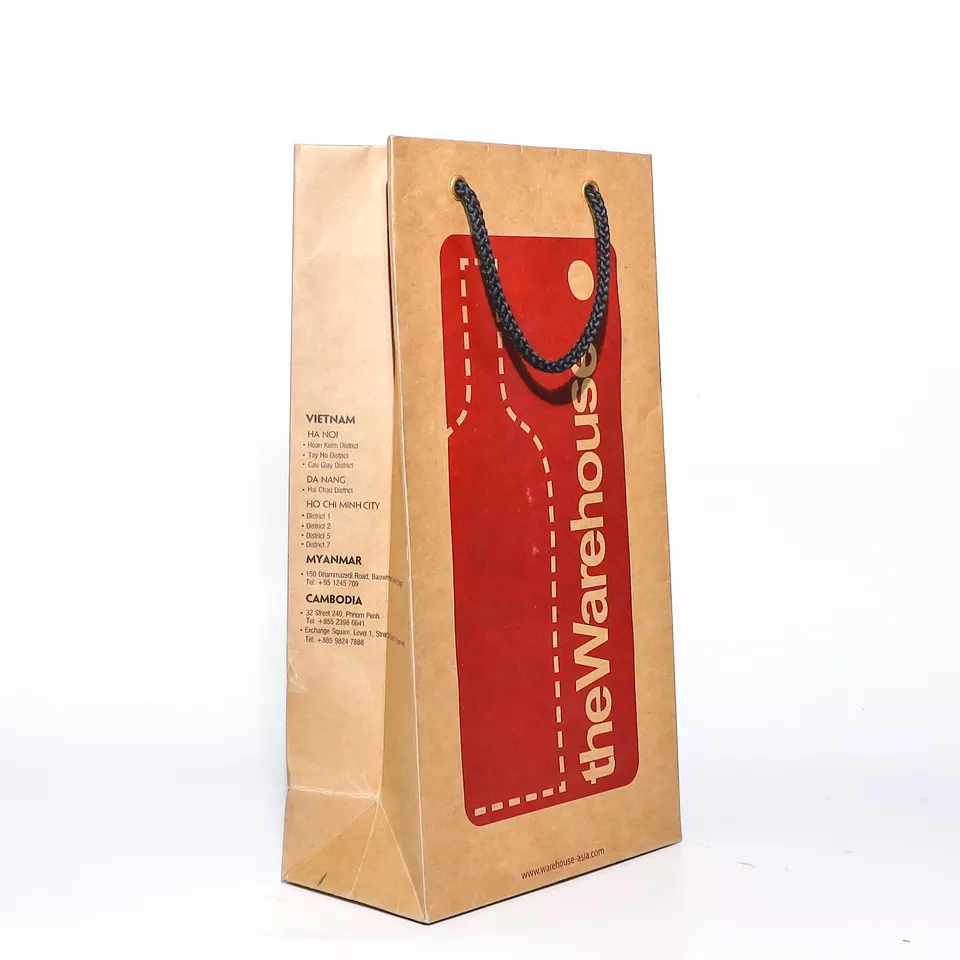 Use Industrial Kraft Paper Bag Material Kraft from Vietnam 21x31x5 size type customized Feature Color