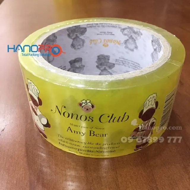 Best quality professional custom logo BOPP packing tape made in Viet Nam