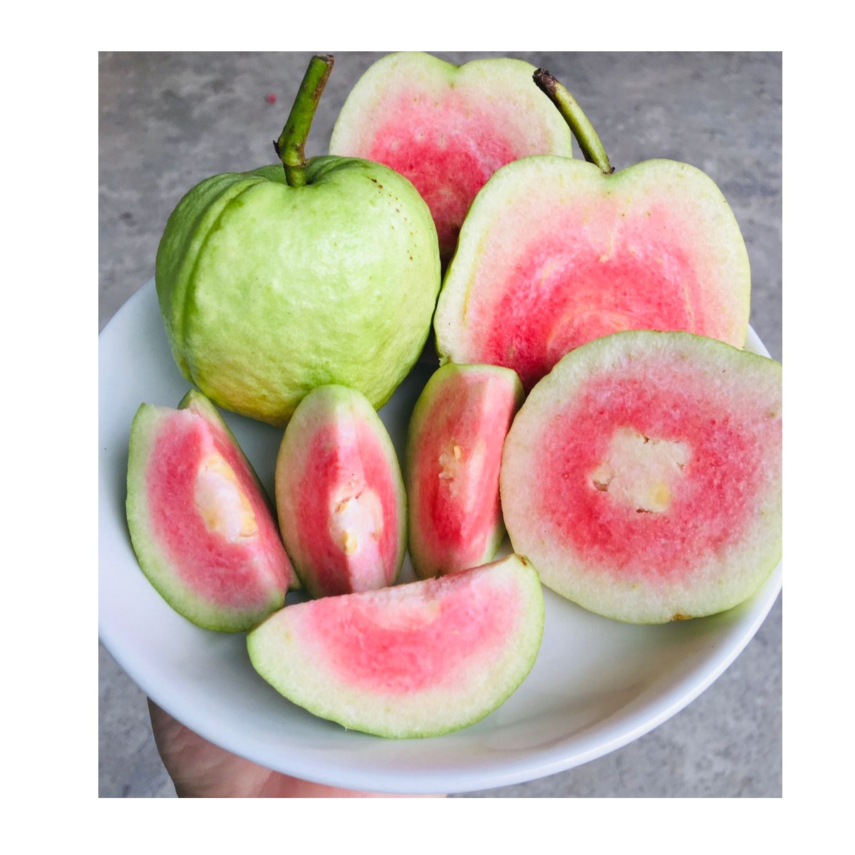 100% Fresh Healthy Sweet Round shape Pink Flesh Ruby Guava With Natural smell Packed in Carton box From Vietnam for sale