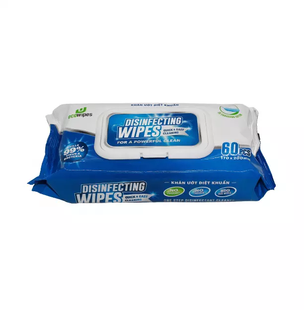 DISINFECTING WIPES 60 SHEETS Wipes Surface Disinfecting Towelettes Antibacterial Wipes