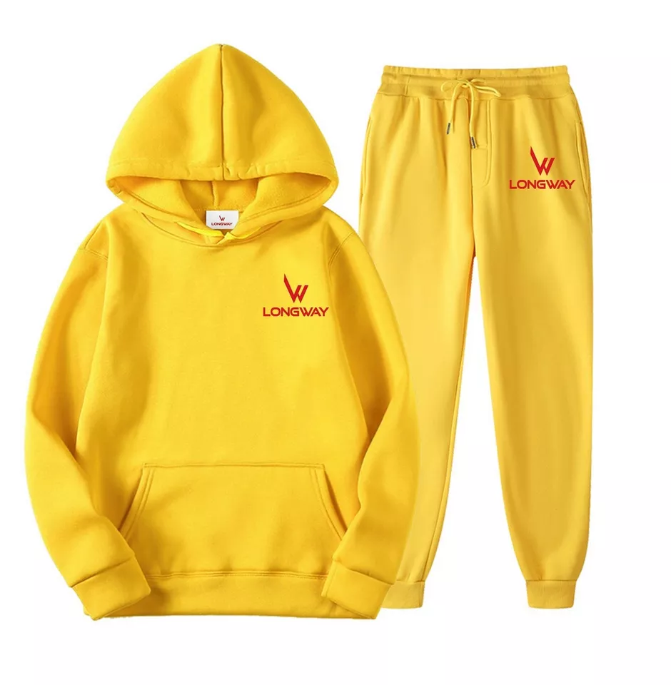 PDEP 3XL pullover fall unisex 2 pieces jogging tracksuit sets plus size ladies causal hoodies custom logo women sweat suit sets