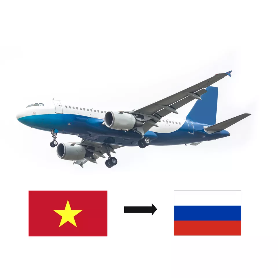 Freight forwarder / Air rate from SGN TO Moscow (Vietnam to Russia) Door to door delivery