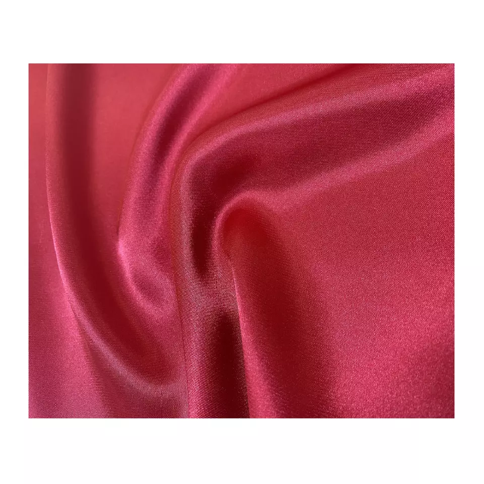 APBQ035 for Bridal Dress Yarn Design and Color Fabric from Vietnam Customized Count 75D 100% Polyester Satin Woven Plain 128gsm
