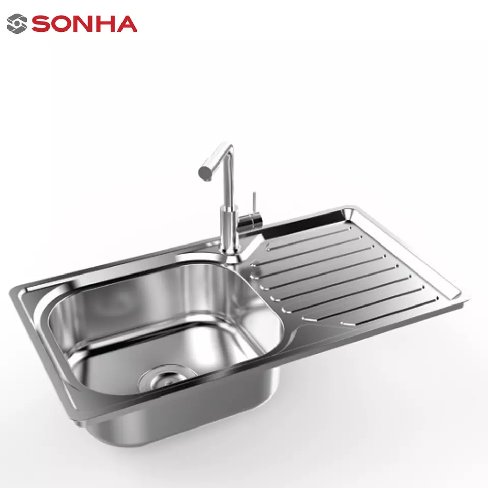 Best Choice Single Bowl Stainless Steel Pressed Sink Kitchen Application