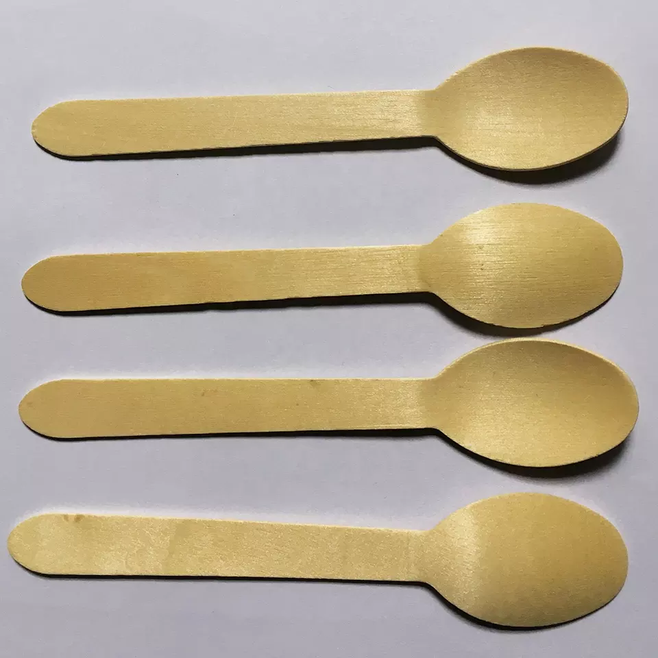 Wooden spoons, disposable wooden spoon