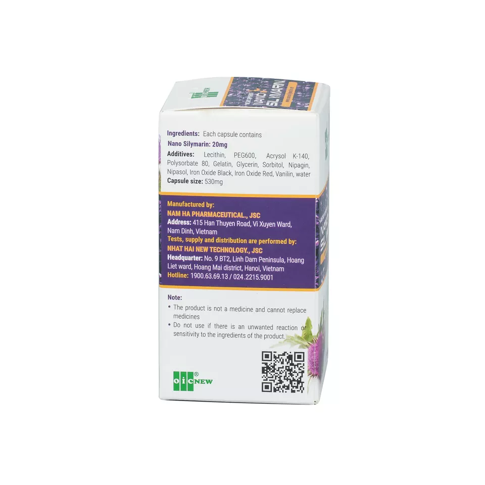 Nano Silymarin OIC - Capsules for Improving Liver Function