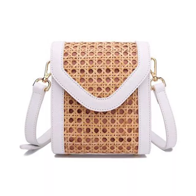 Real Leather Multicolored Rattan Handbag - Bamboo And Rattan Handbag Polyester Design New Arrival Hot Sell Customize ODM Service