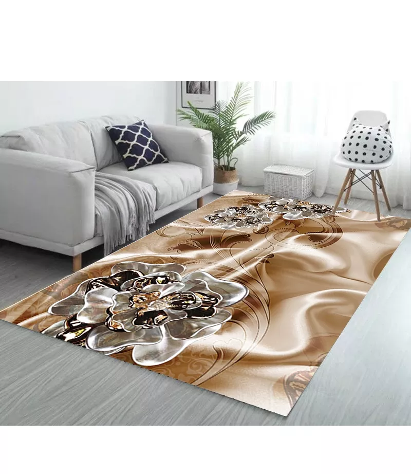 Needle punched modern alfombra jacquard carpet tiles flooring for modern living room made in Vietnam for sale