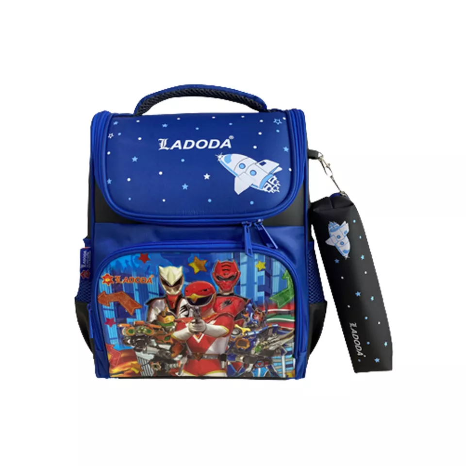 Cute School Bag with Zipper Lock Arcuate Shoulder Strap Soft Handle Toddler Backpack