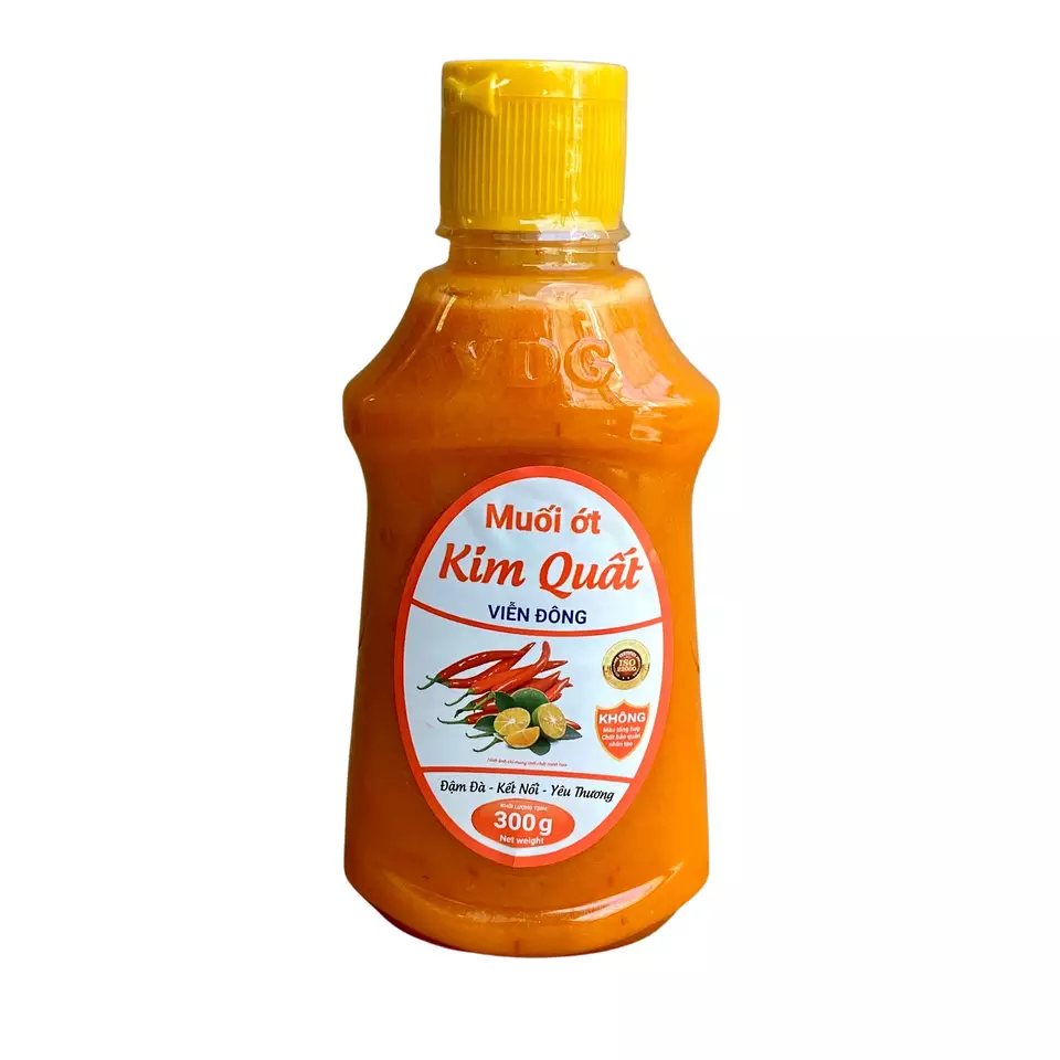 Vien Dong Kumquat Chili Sauce Salt Hot Selling Multipurpose Seasoning Refined Type ISO Certification Vietnam Manufacturer