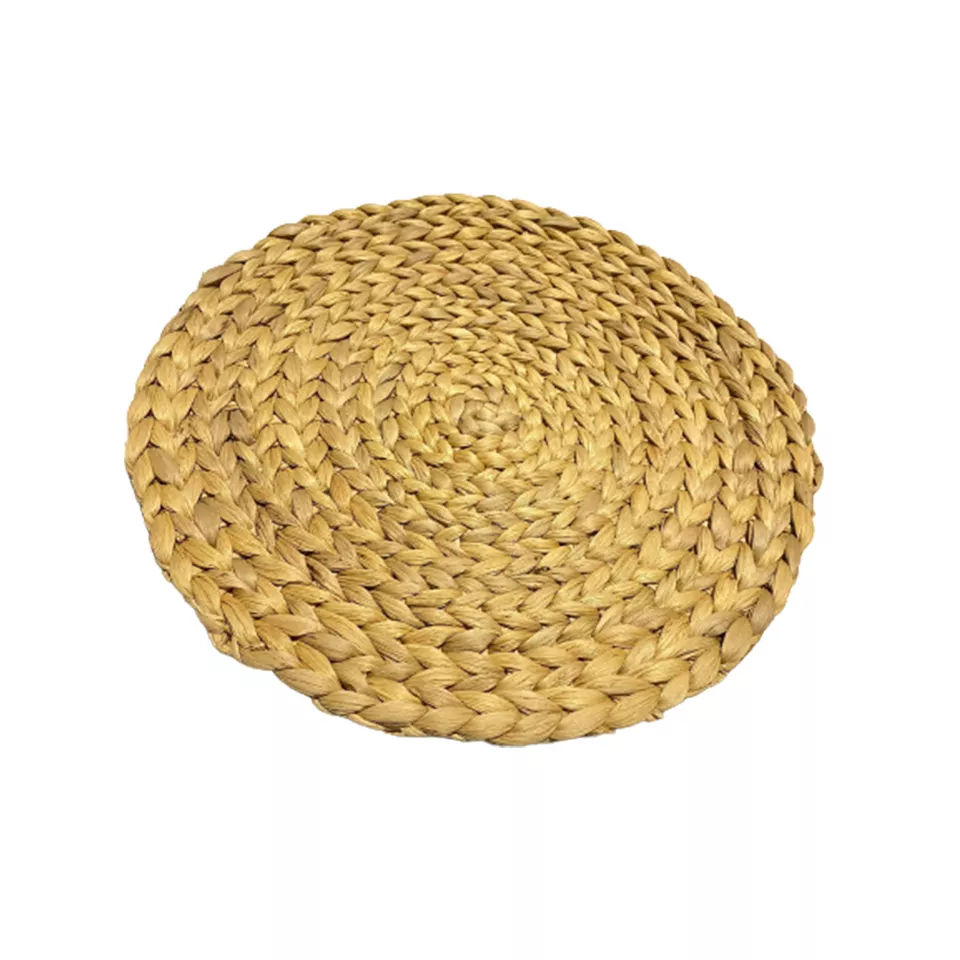 Rattan Placemats for Cup Dish Restaurant Dining Room Hyacinth Decorative Desktop