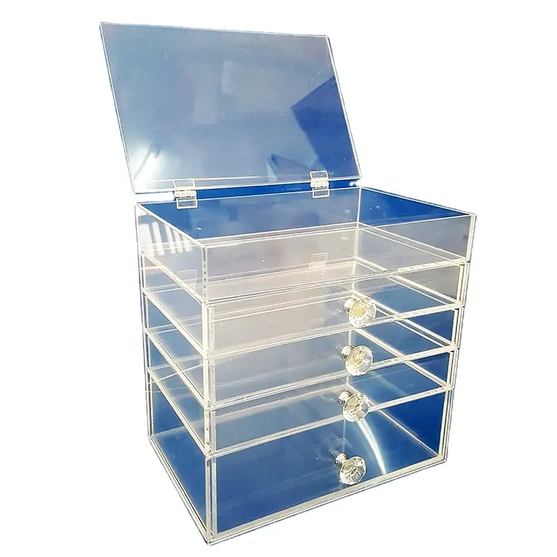 Colorful design cosmetic display Face-Lip-Eye-Nail Display cabinet