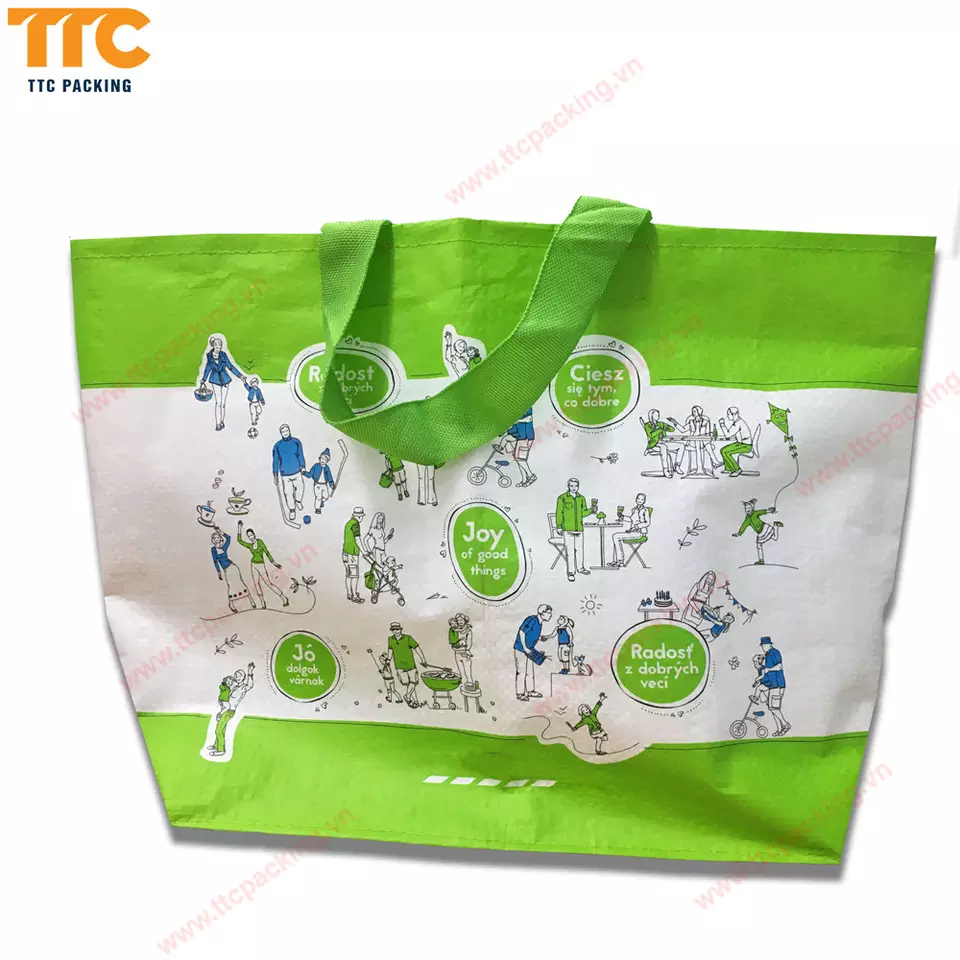 Vietnam Supplier Shopping Woven Bag with Design Customized