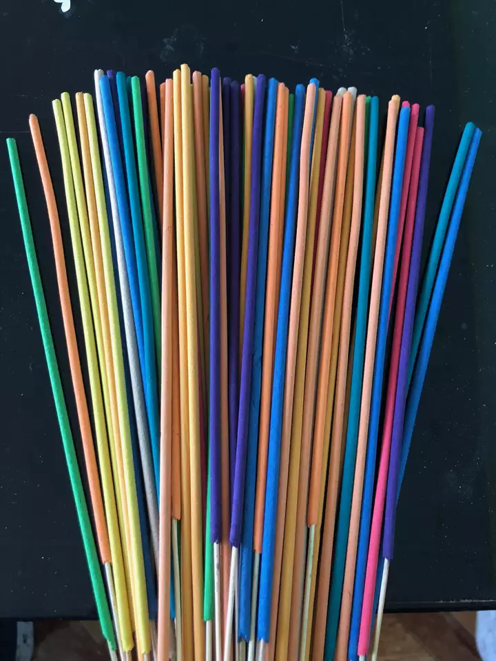 HIGH QUALITY FROM VIETNAM 9 INCH COLOR METALLIC RAW INCENSE STICKS