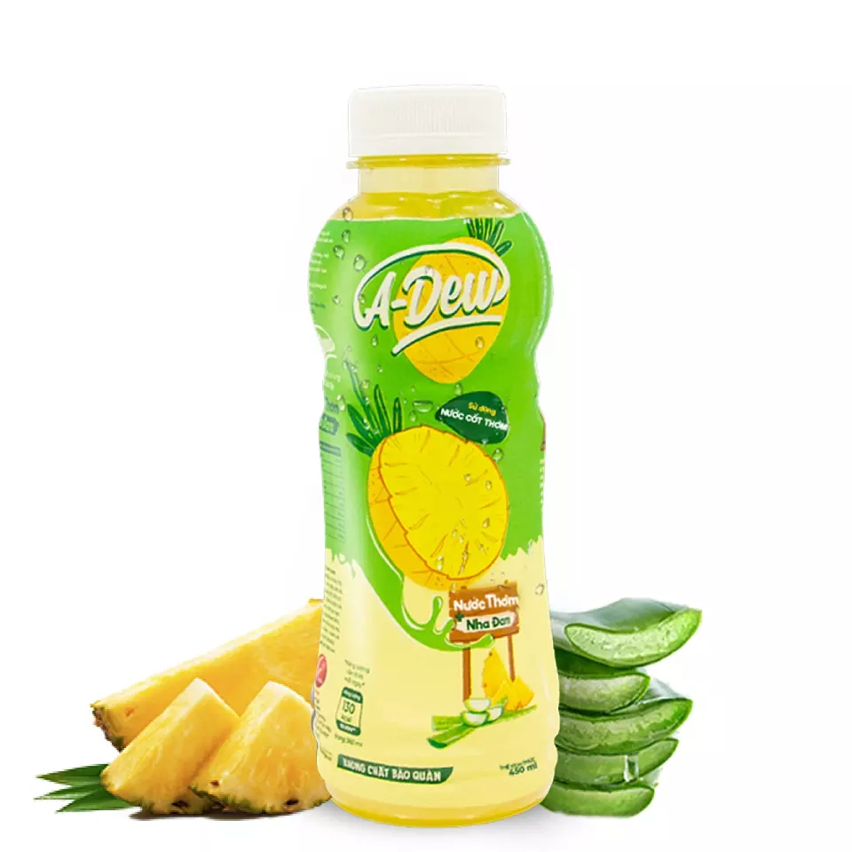 Experts' Choice A-Dew Pineapple Juice Drink With Aloe Vera 450ml Wholesale A-Dew Pineapple Aloe Vera Drink