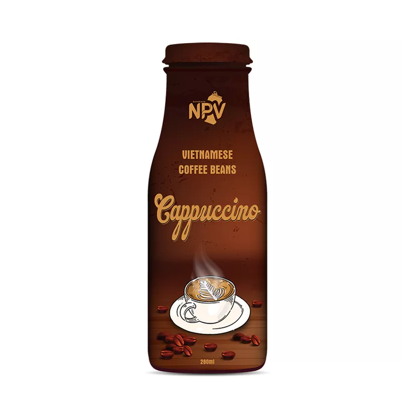 Supplier Best Quality Cappuccino Coffee 280ml Glass Bottle With Good Price And Low MOQ