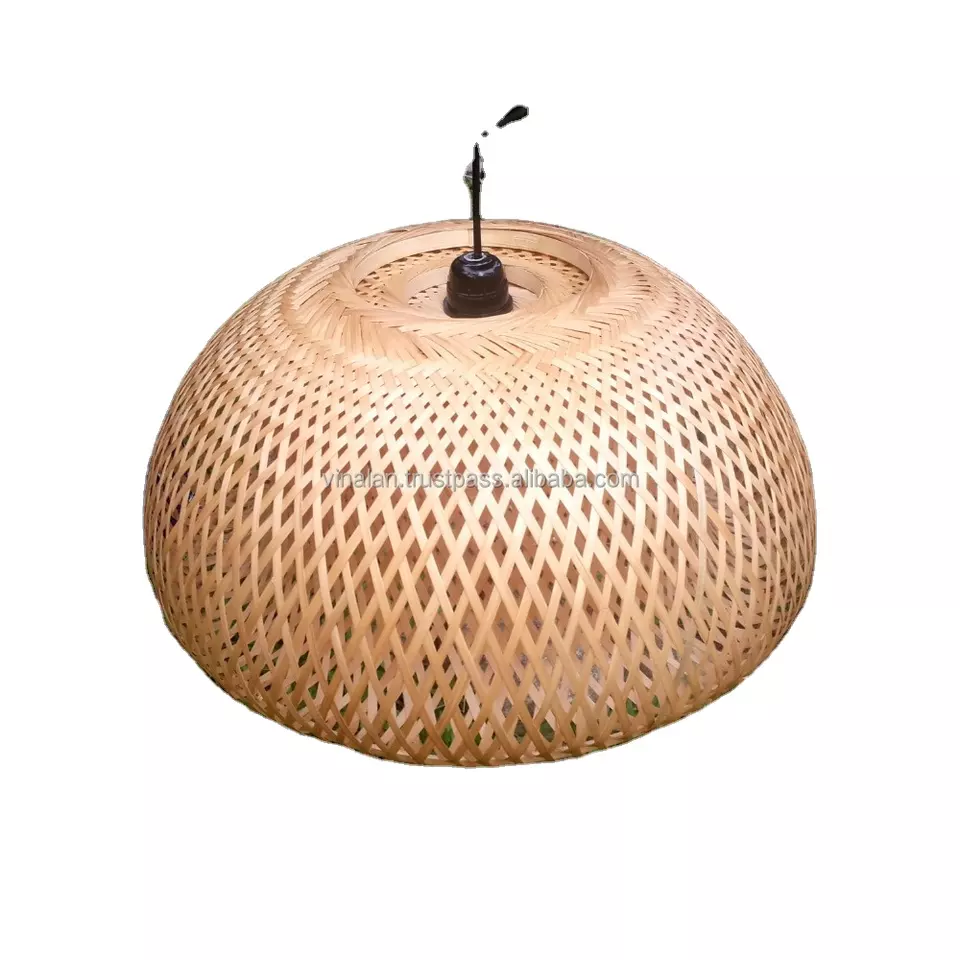 Vietnam Bamboo ceiling lamp 40cm for living room decoration hotel lobby decor Ceiling light by natural bamboo