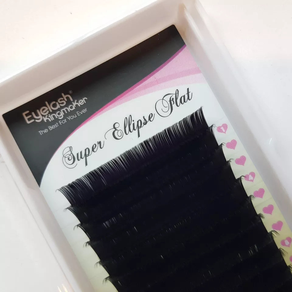 Eyelash Kingmaker Flat eyelashes extensions Super Ellispe Flat made in Viet Nam