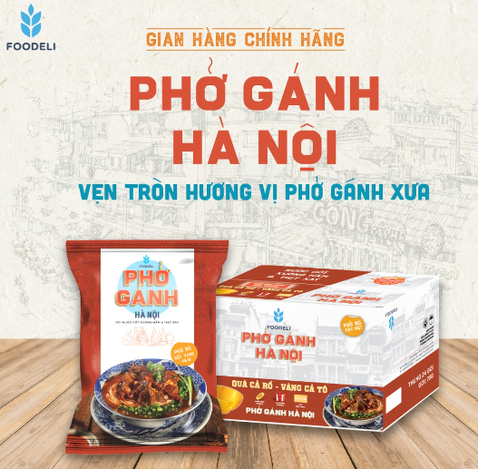 Hanoi Instant Pho Ganh (Carton 24x75Gr)
