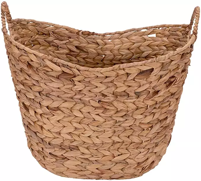 Handmade Water Hyacinth Wicker Basket