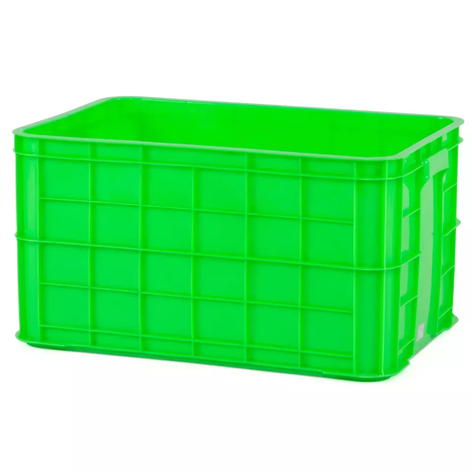 Manufacturers Organizer Solid Side Container Customized Mesh Plastic Crates Virgin HDPE Storage Tray