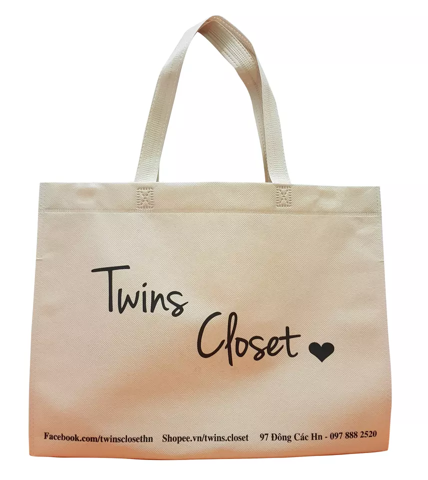 Viet Nam Factory Price Promotion Shopping Bags Custom Logo Non Woven Bags in Low Price foldable shopping bag