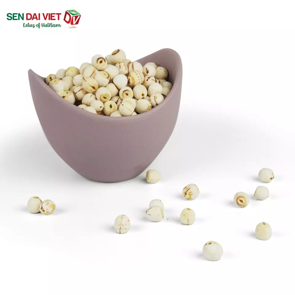 High Quality White Color Ivory Particle Shape Nuts Peeled Purity 500g HACCP Certificate Dried Lotus Seeds