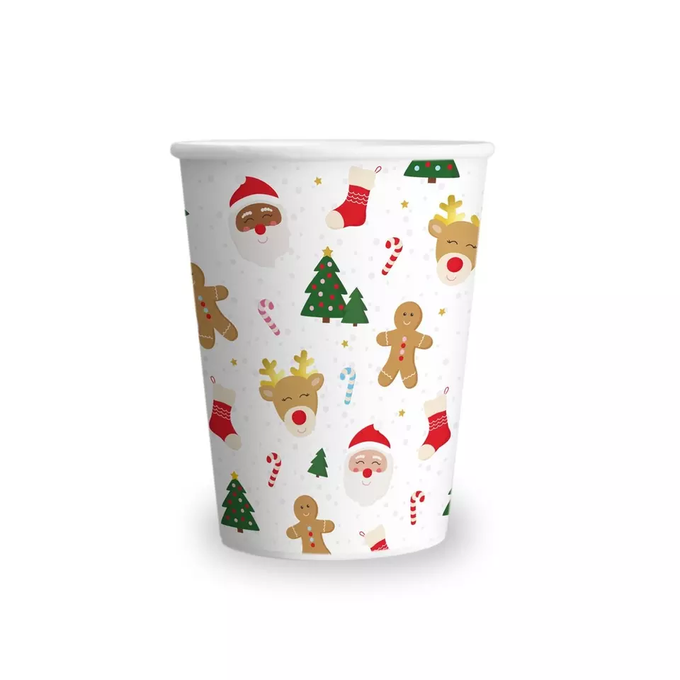 Custom Printed 8oz 10oz 12oz 16oz 20oz 24oz Single Wall Disposable Hot Cold Drinks Coffee Kraft Ripple Paper Cups