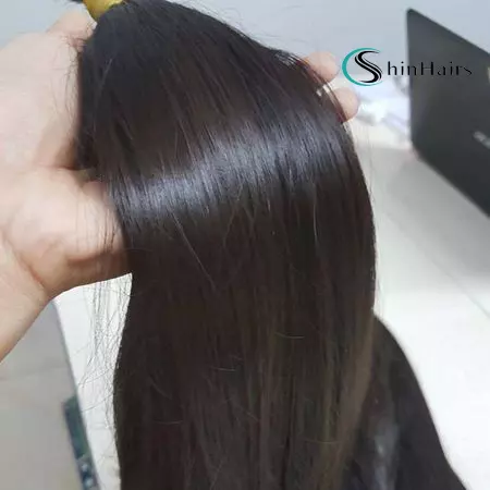 Factory Wholesale Bulk Hair Natural Virgin 100% Human Hair unprocessed raw virgin bulk human hair Made in VietNam